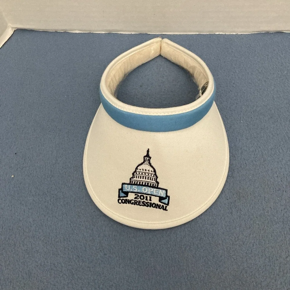Kate Lord Women's‎ White & Blue U.S. Open 2011 Congressional Golf/Tennis Visor